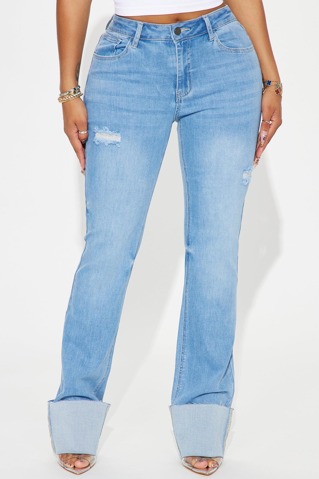 It's Cuffing Season Stretch Bootcut Jeans - Medium Wash Product Image