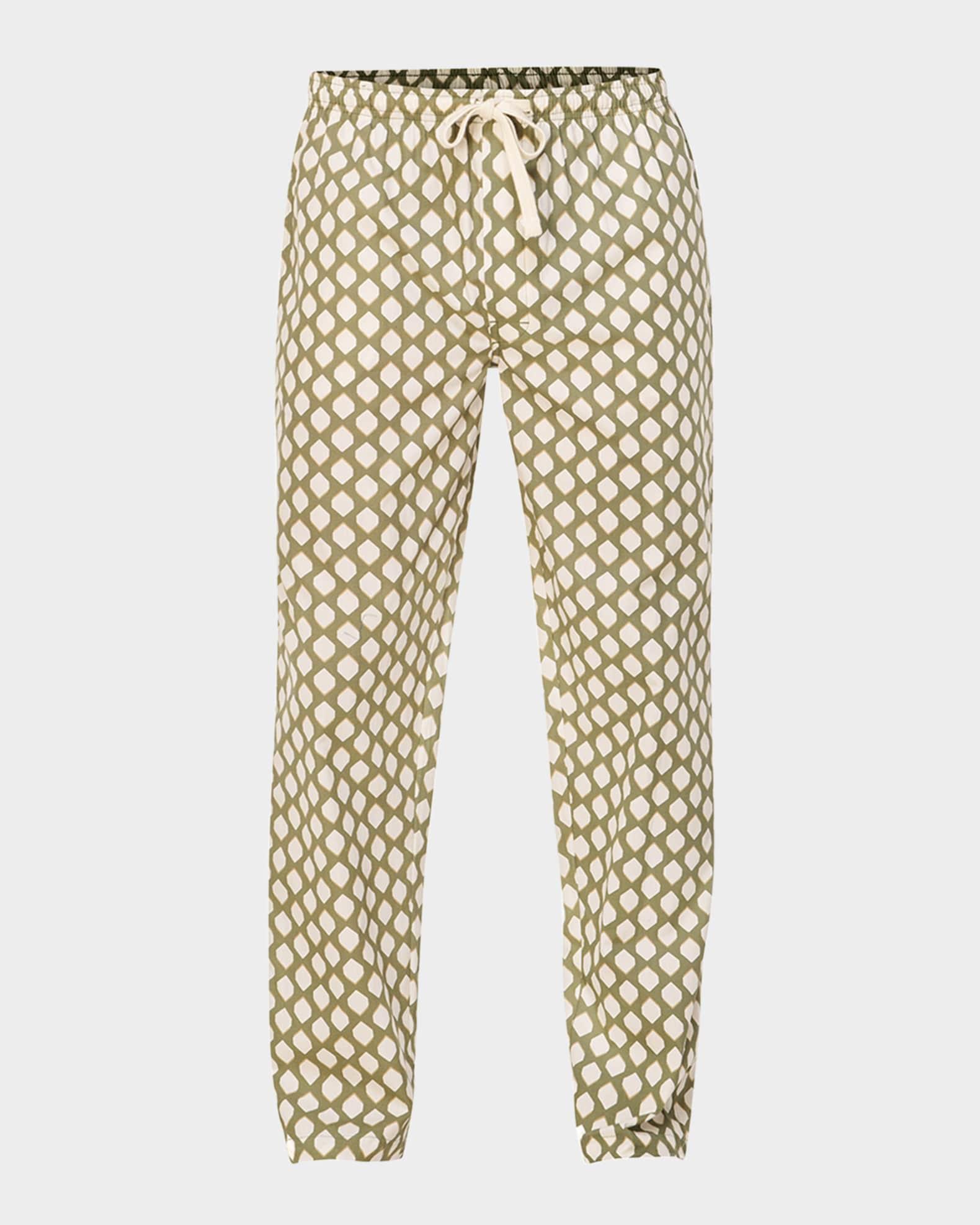 Men's Cotton Mid-Century Geometric Lounge Pants Product Image