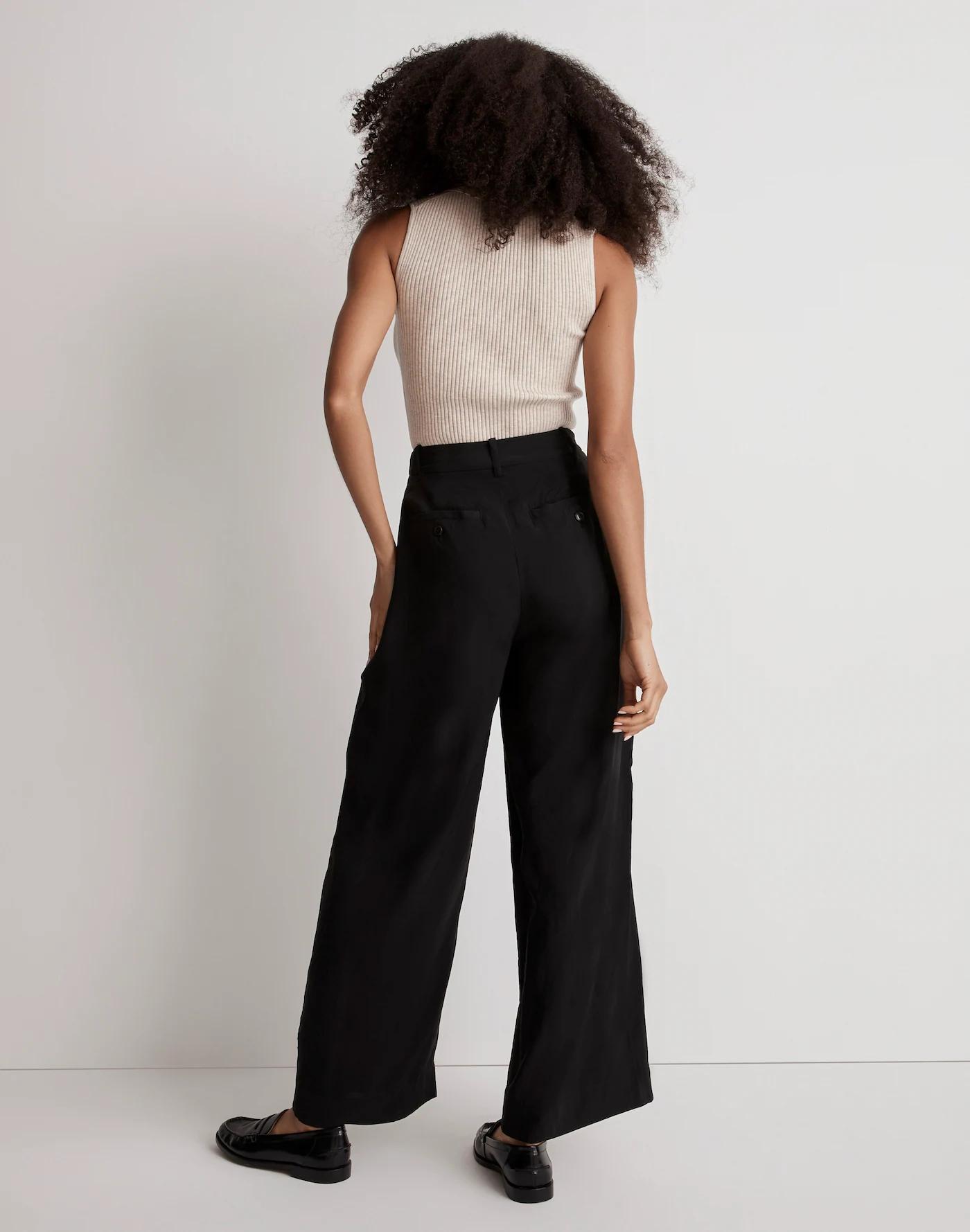 The Harlow Wide-Leg Ankle Pant in Softdrape Product Image