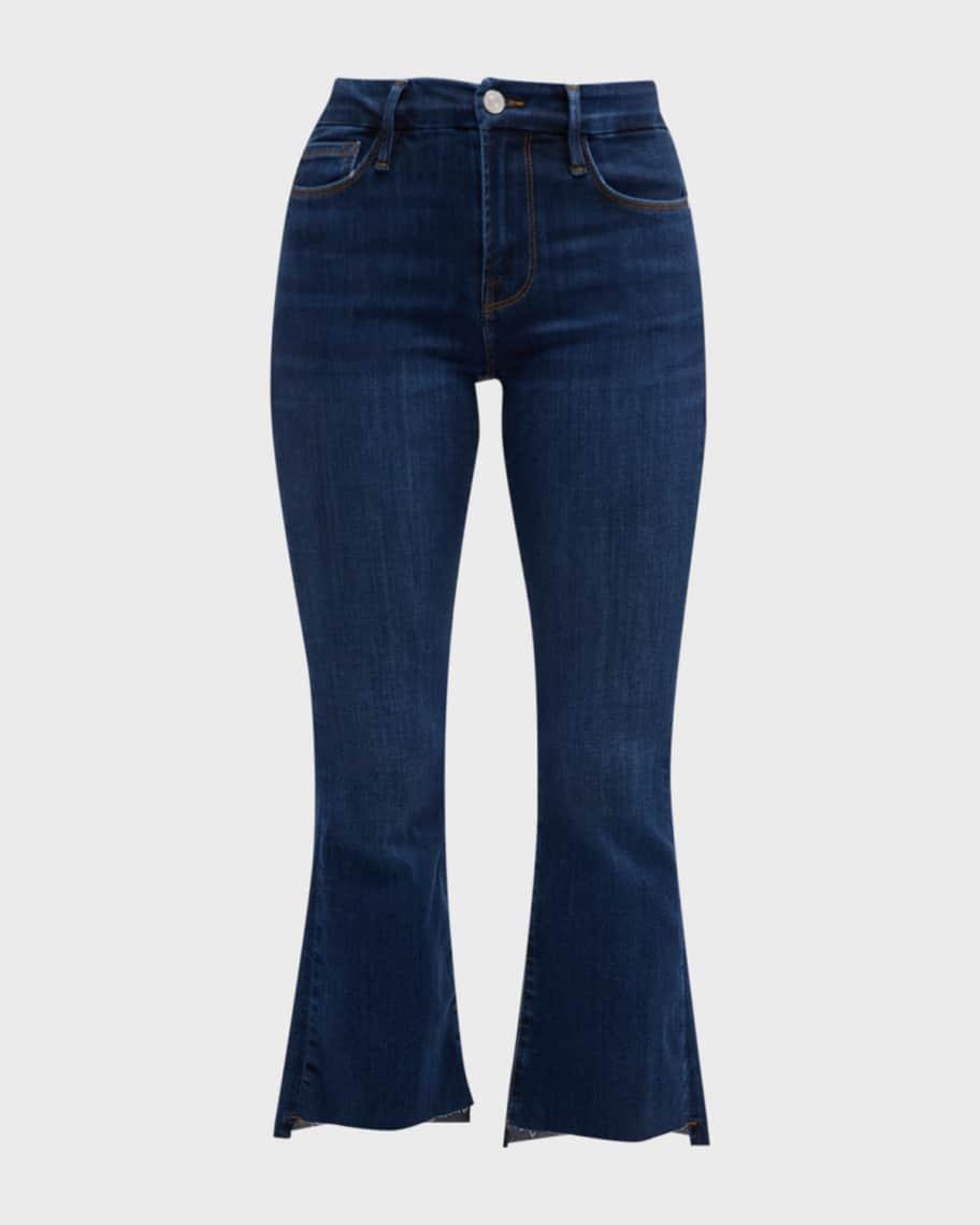 Le Crop Mini Boot Raw Stagger Jeans Product Image