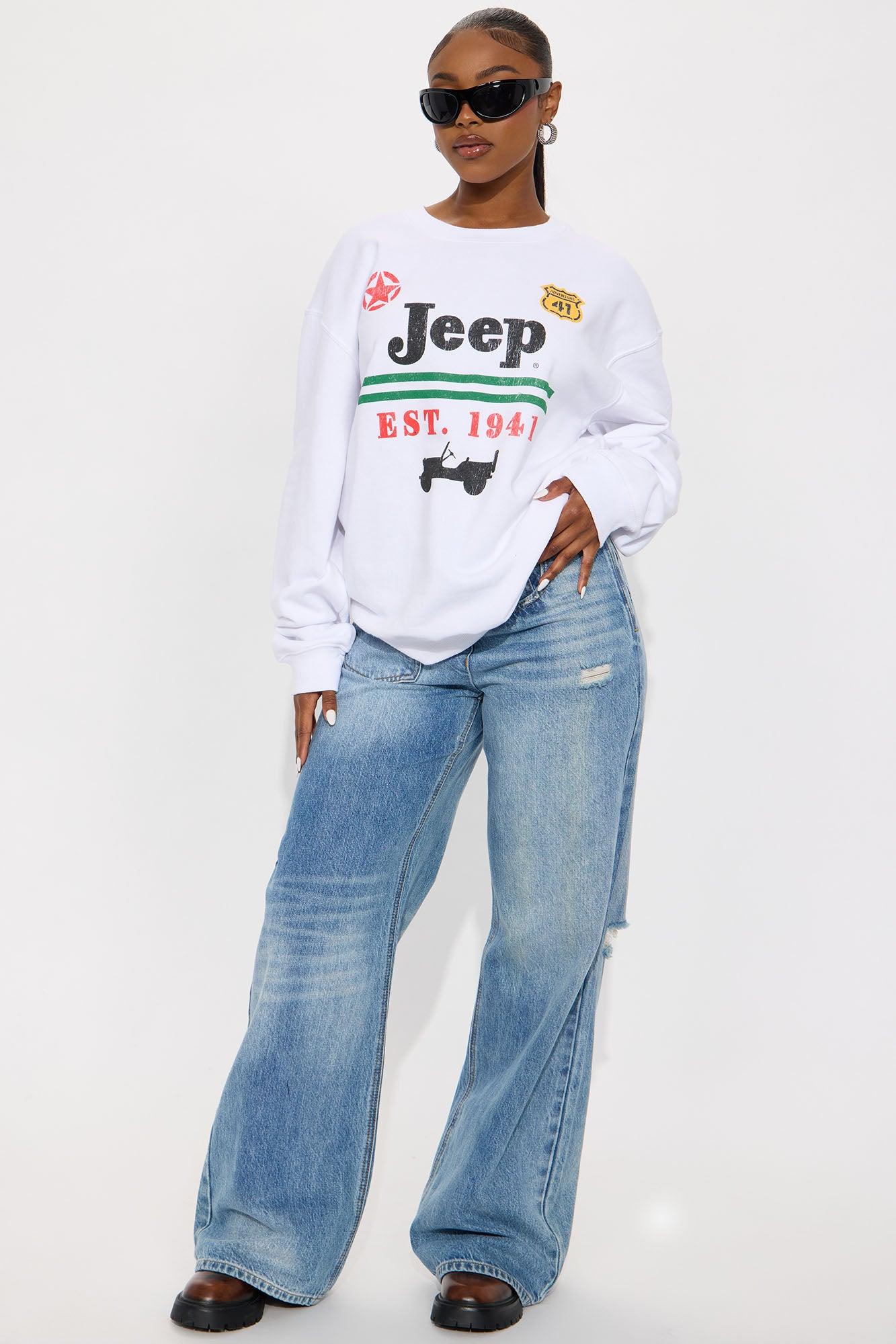 Jeep 1941 Crew Sweatshirt - White Product Image