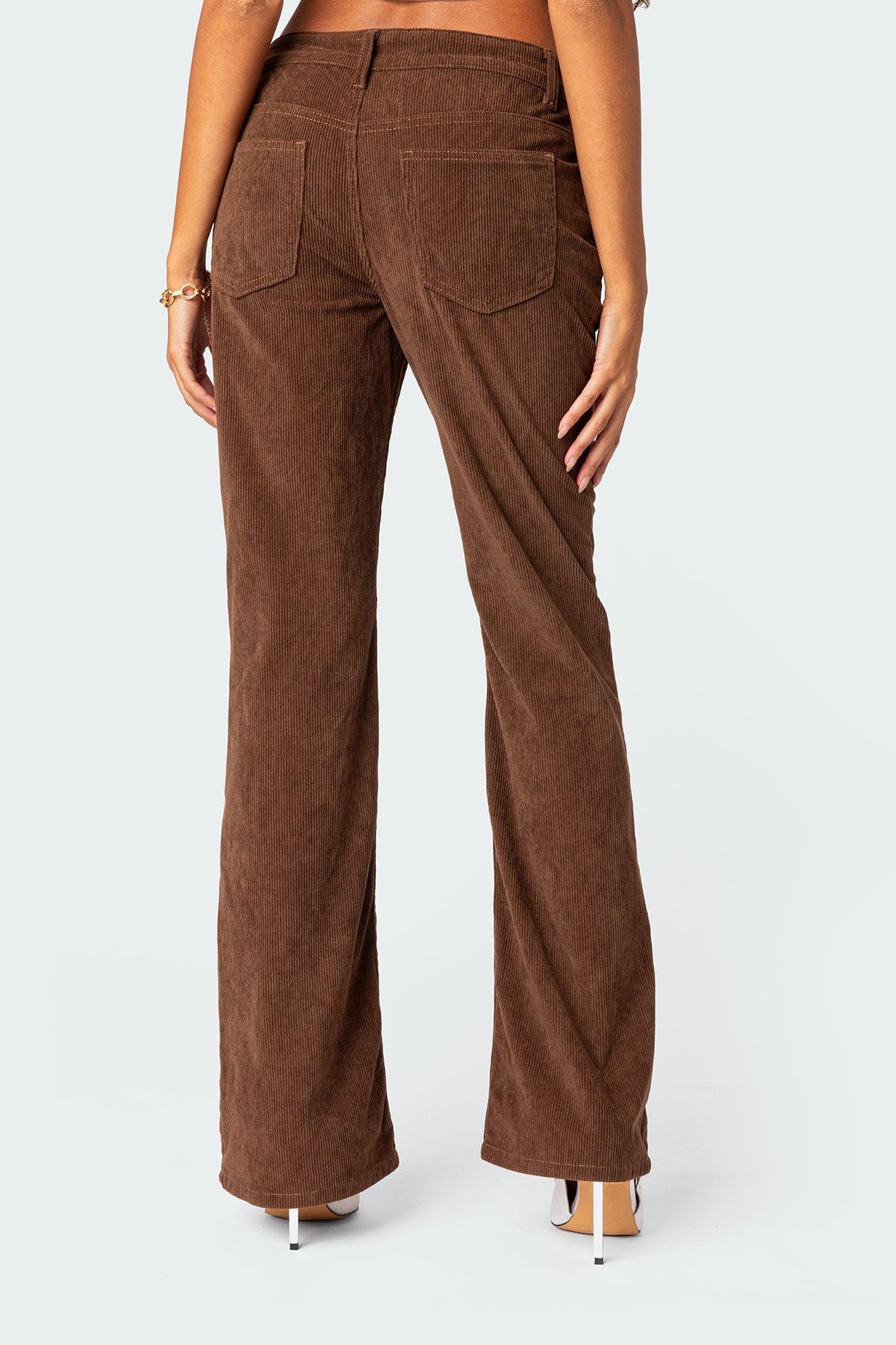 Corduroy Bootcut Flared Pants Product Image