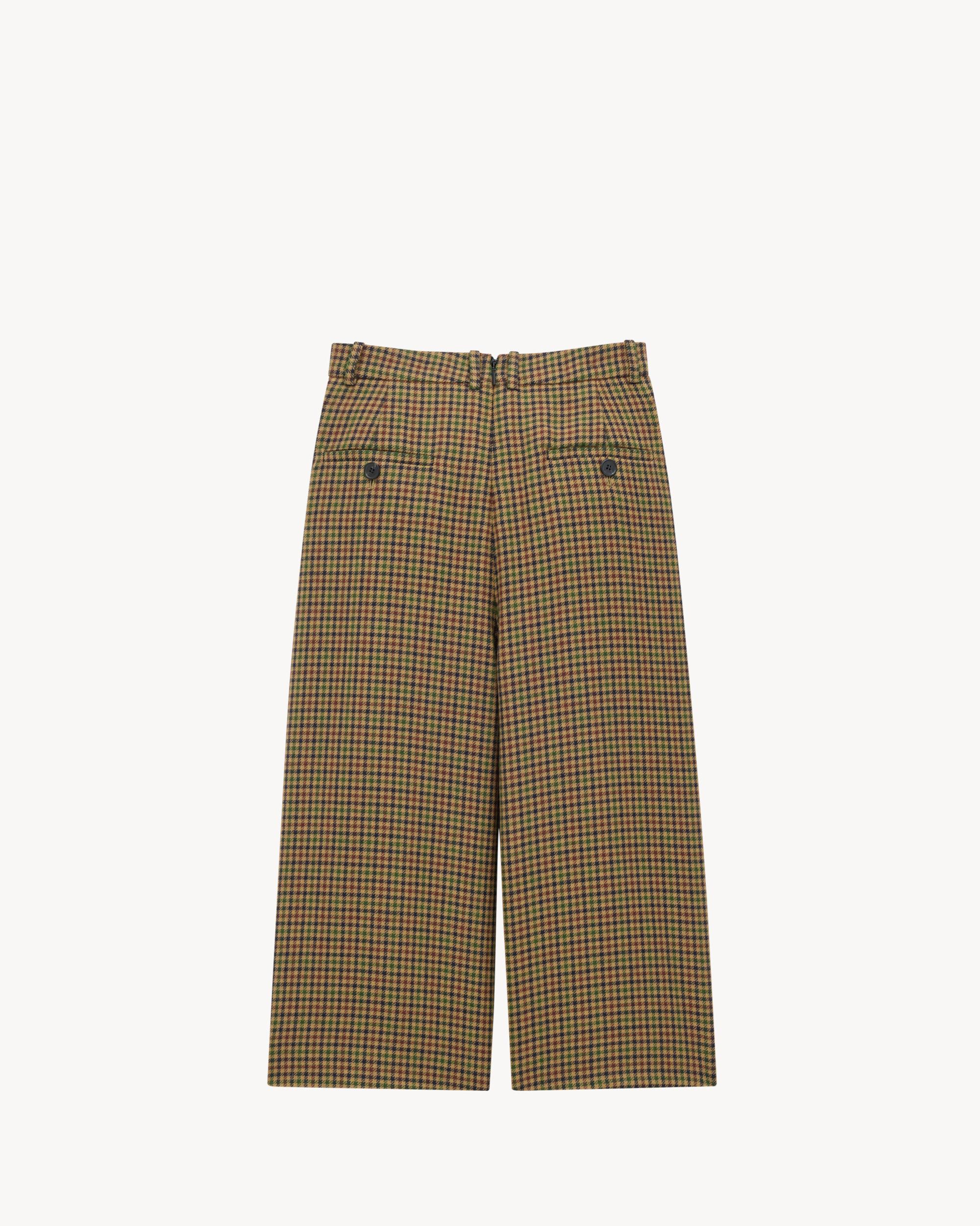 culottes in wool check Product Image