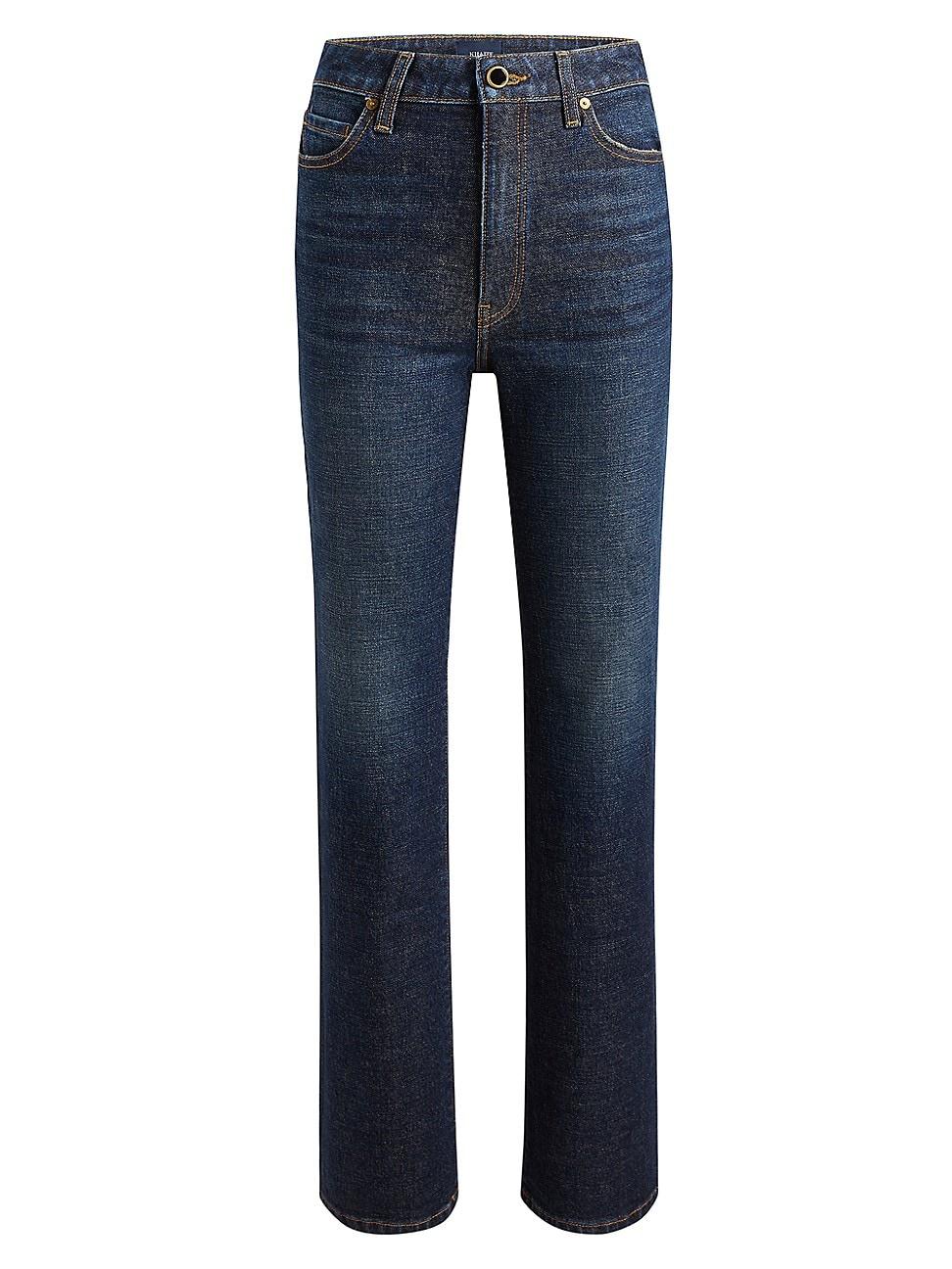 Womens Danielle High-Rise Straight-Leg Jeans Product Image