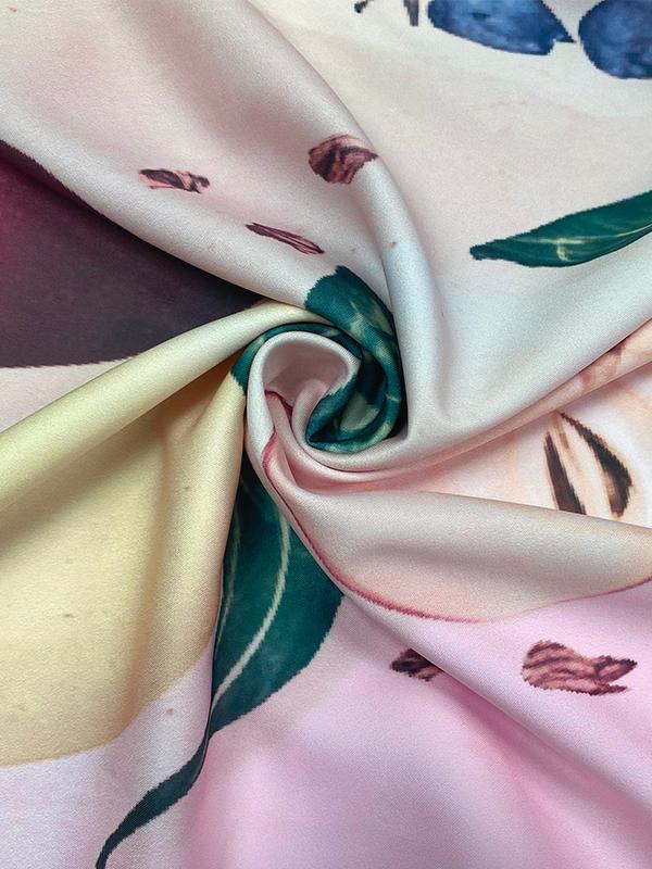 Loose Sleeveless Flower Print Round-Neck Jumpsuits Product Image