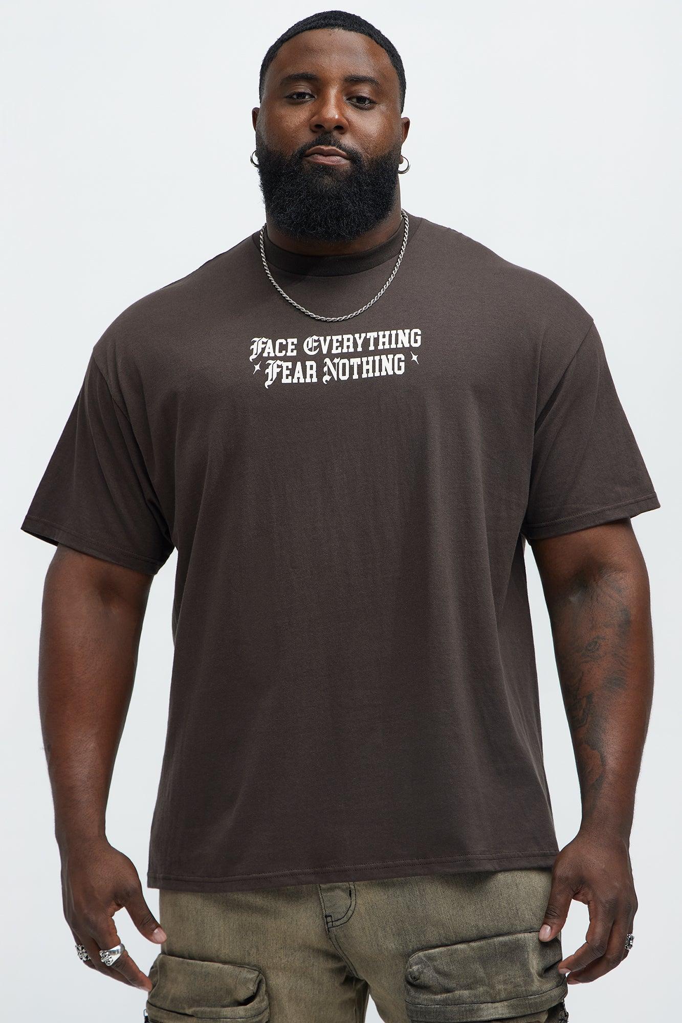 Face Everything Short Sleeve Tee - Brown Product Image
