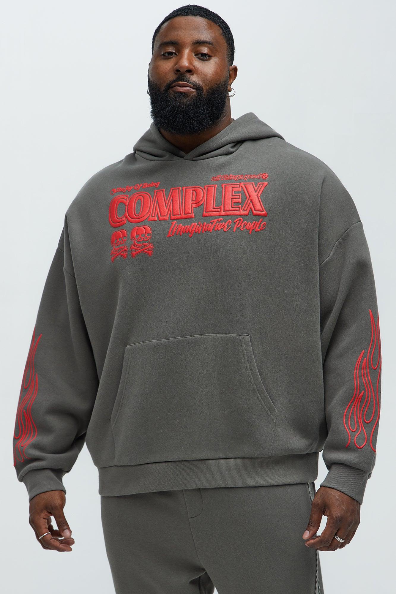 Tyson Imaginative Joy Oversized Hoodie - Grey Product Image