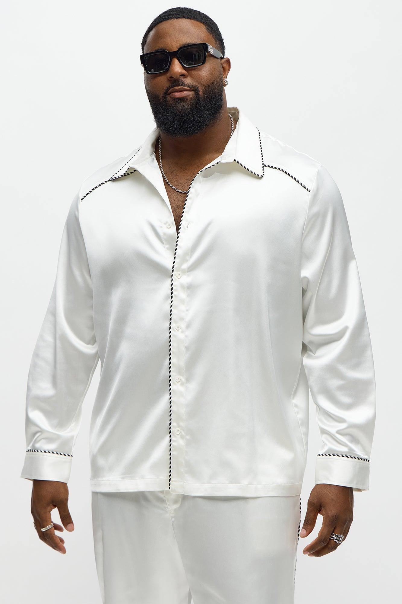 Luxe Button Up Shirt - White Male Product Image
