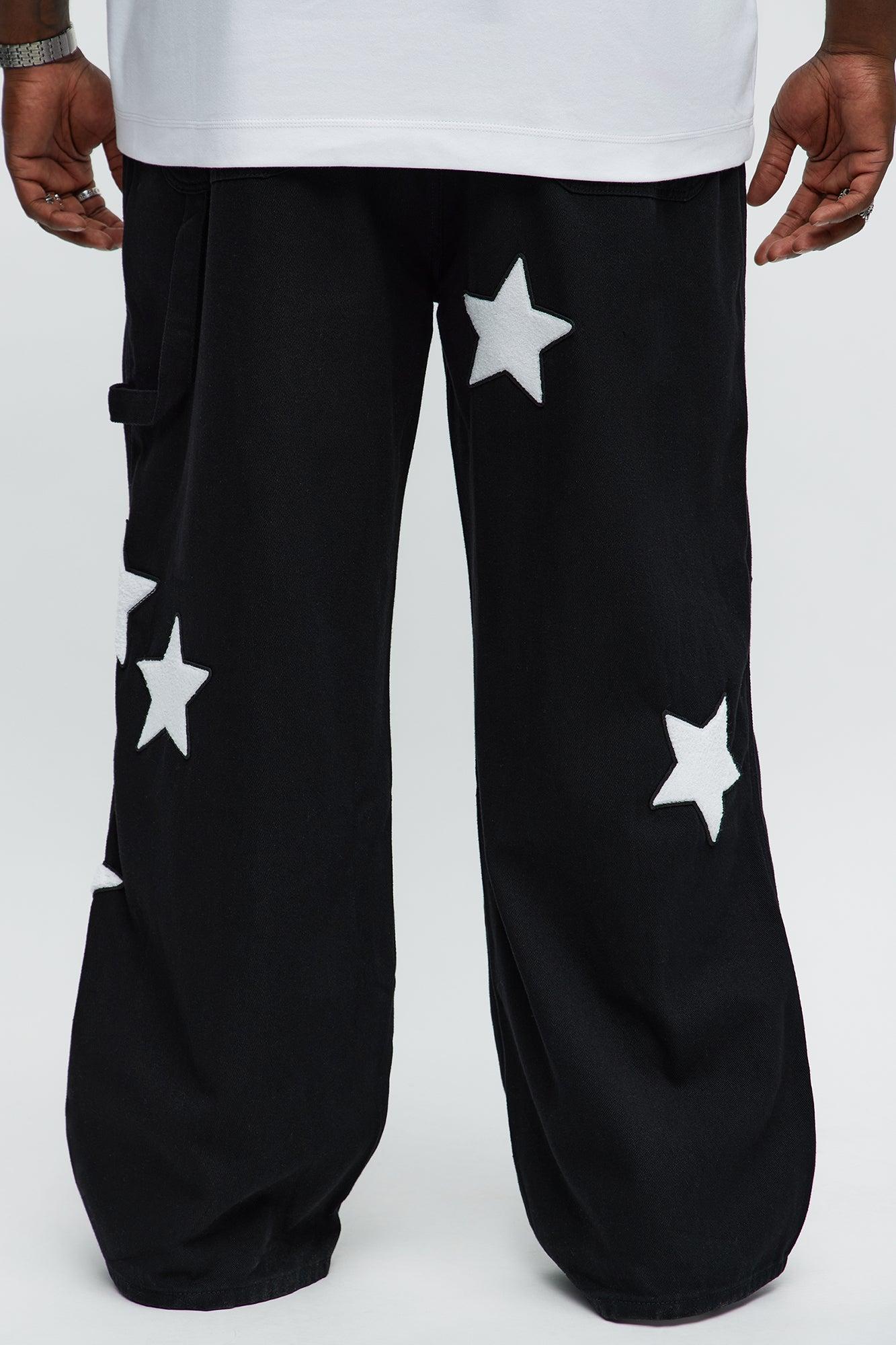 I'm A Star Baggy Jeans - Black Male Product Image