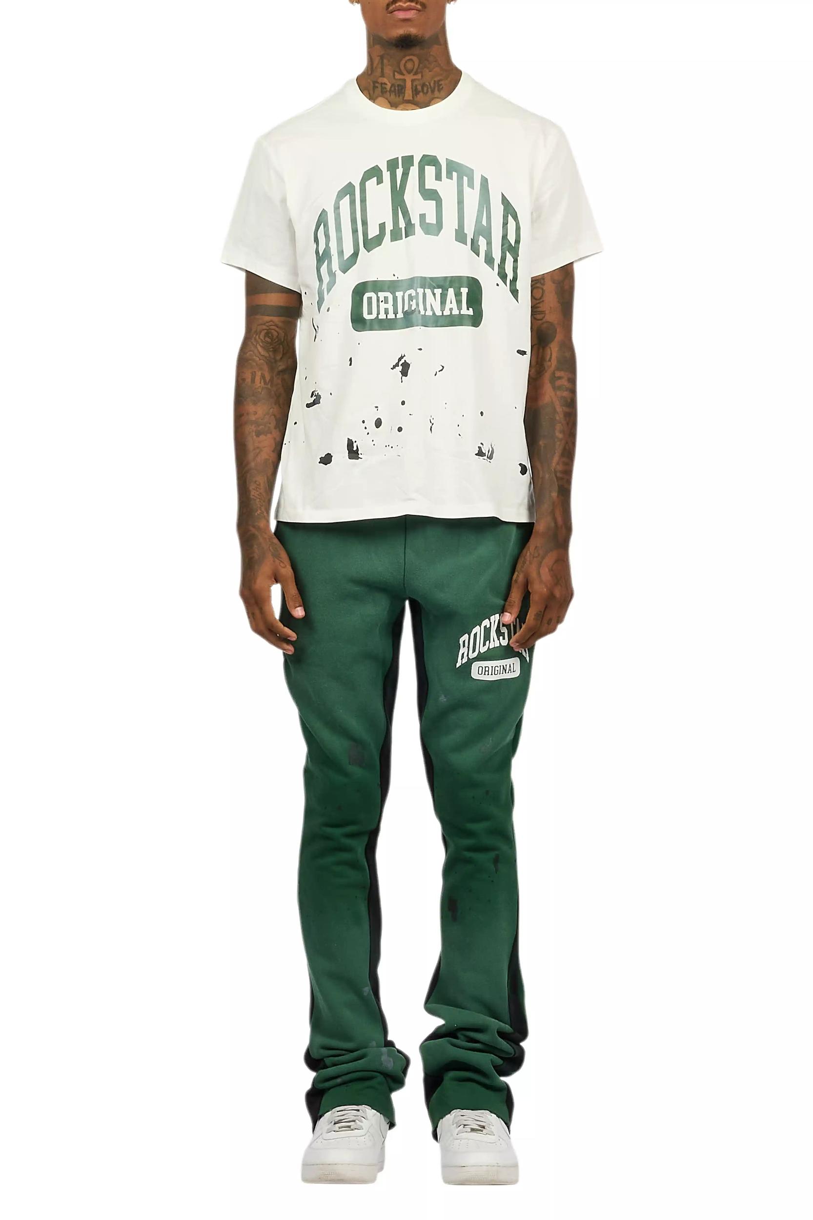 Rainer Green T-Shirt/Stacked Flare Track Set Male Product Image