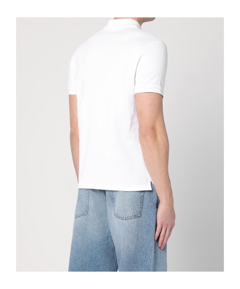 White Cotton Ami de Coeur Polo Product Image
