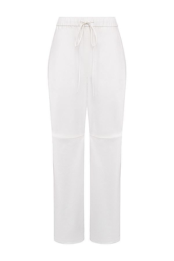 Luna  white cargo trousers Product Image