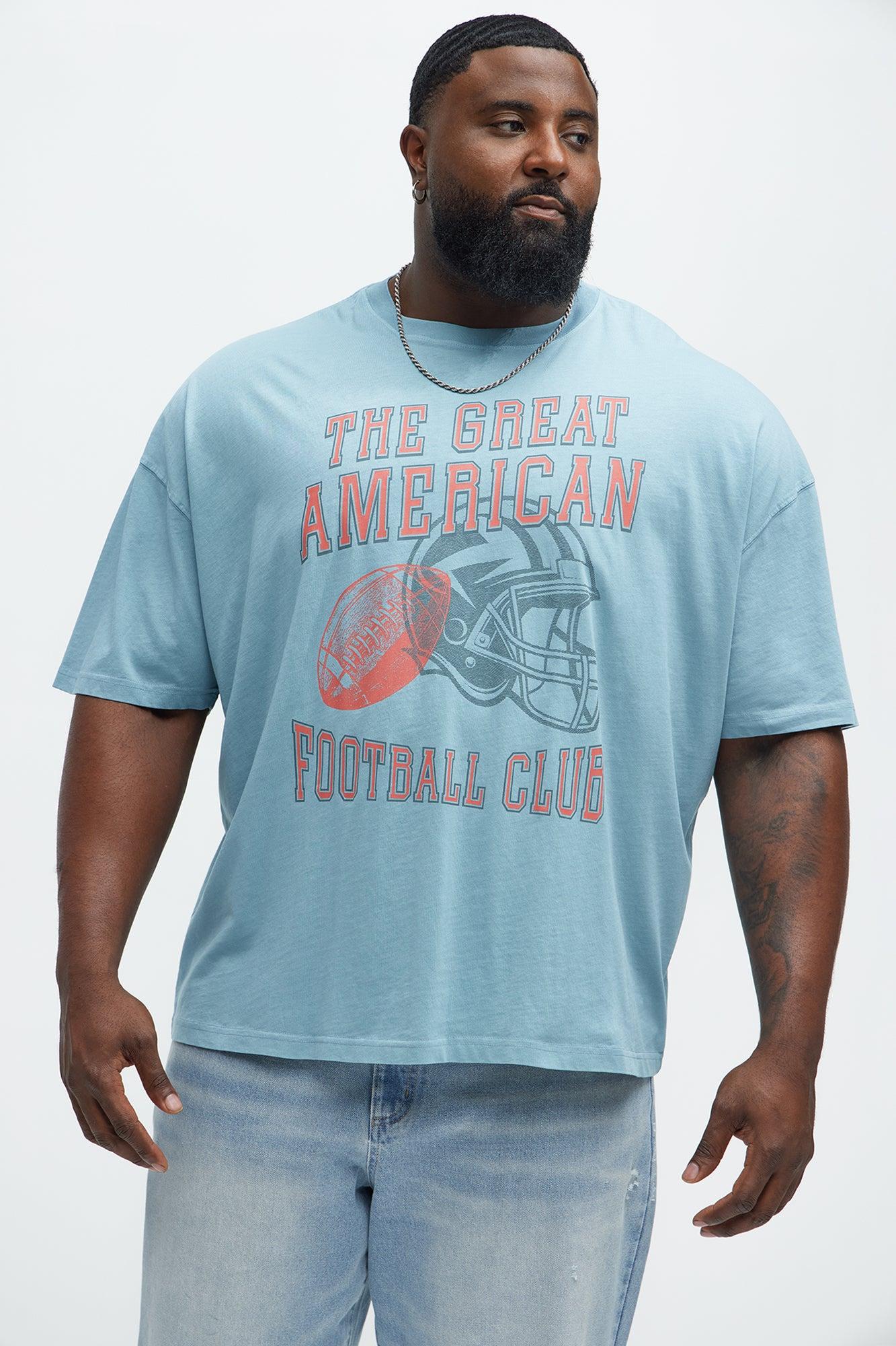 The Great American Football Club Oversized Short Sleeve Tee - Light Blue Product Image