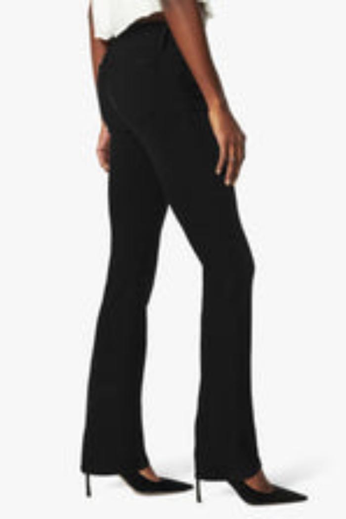 Plus Size Mid Waist Rolled Hem Straight-Leg Solid Pants Women DimGray At the Office Straight Leg Mid Rise Office Pants BloomChic 22-24/3X Product Image