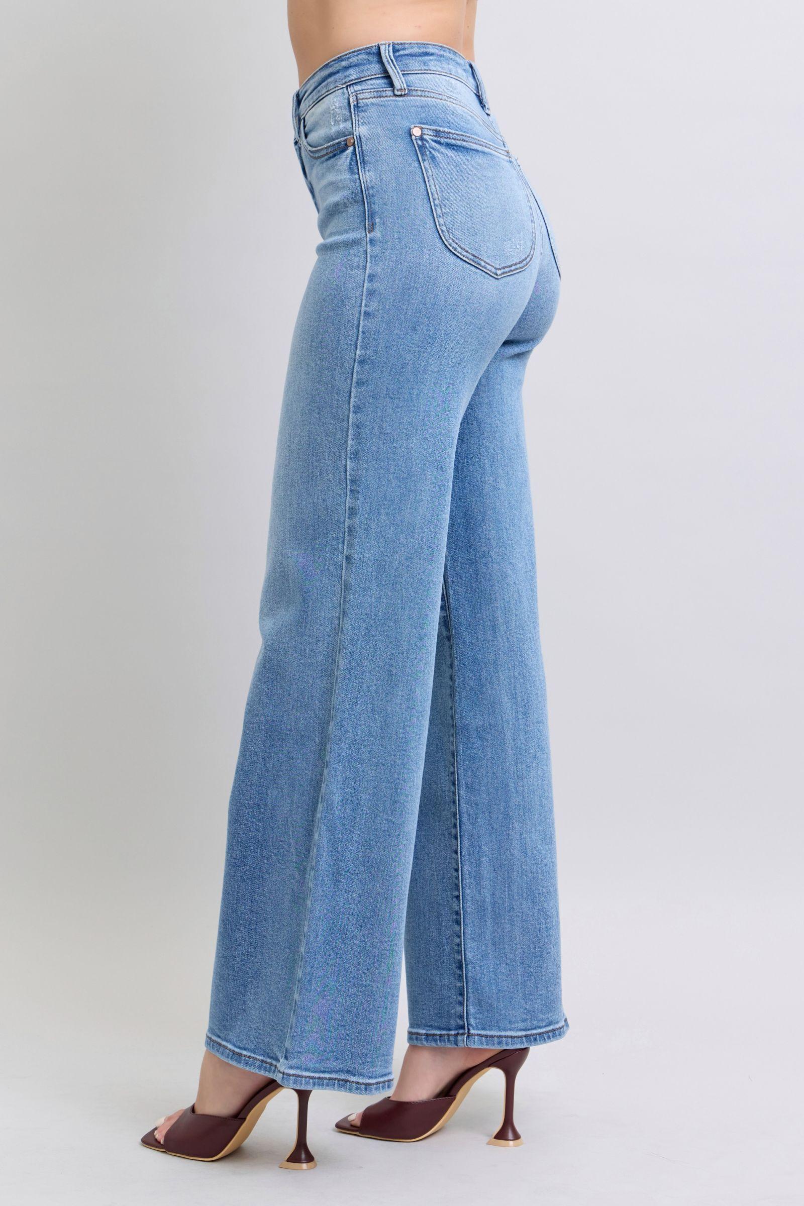 Angie Hi-Rise Wide Leg Judy Blue Jeans - ONLINE EXCLUSIVE! Product Image