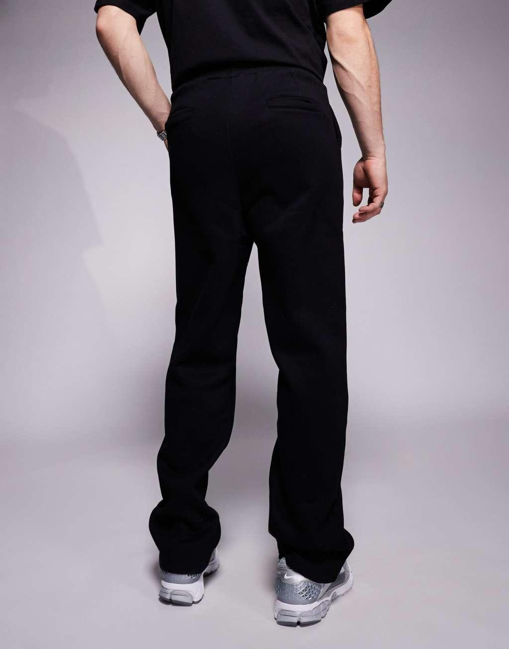 Sixth June printed motif straight leg sweatpants in black Product Image