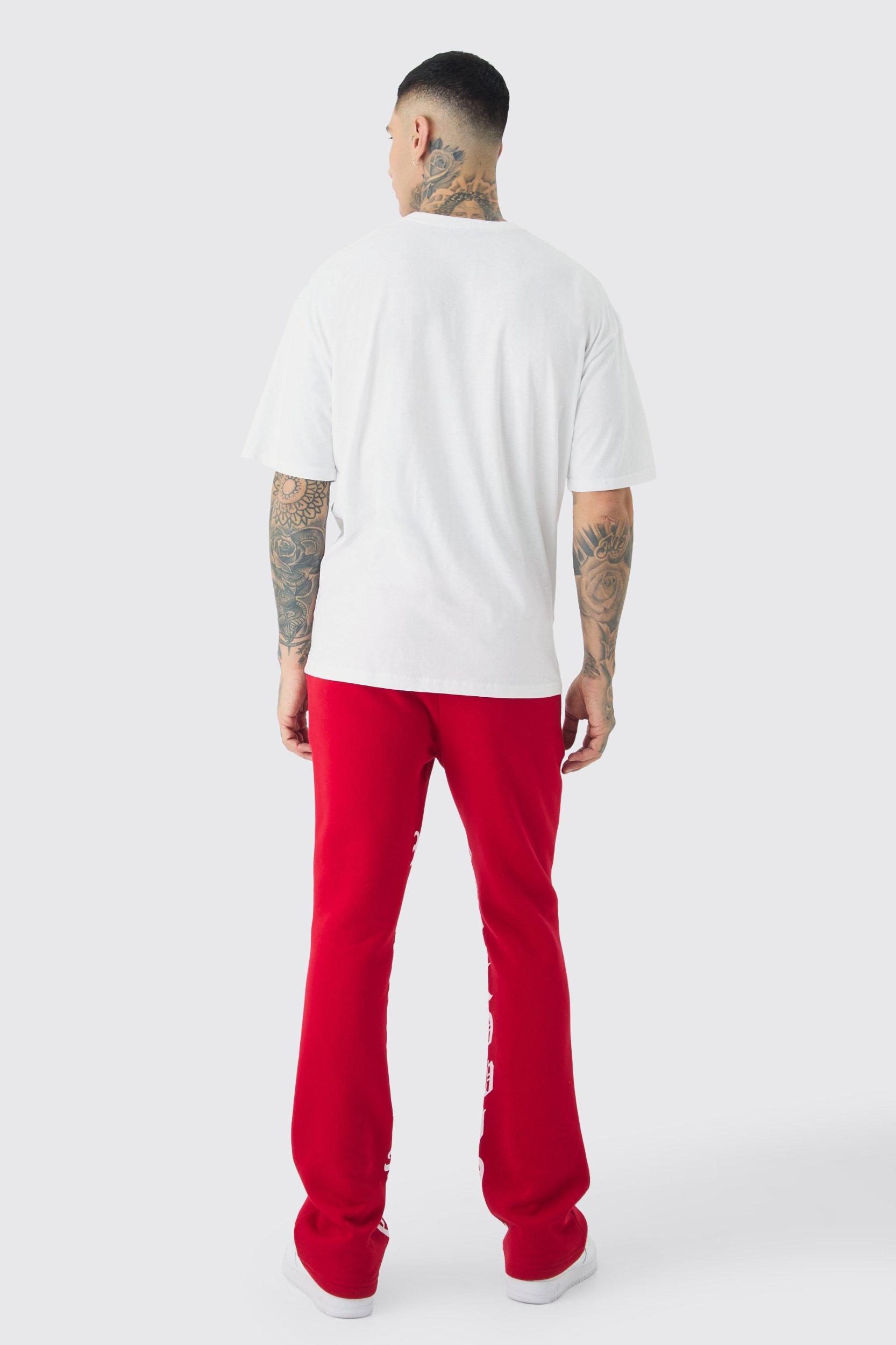 Tall Love Heart Embroidered T-shirt In White | boohooMAN USA Product Image