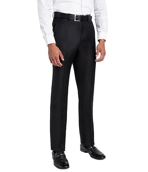 Santorelli Loro Piana® Modern Fit Flat Front Dress Pants Product Image