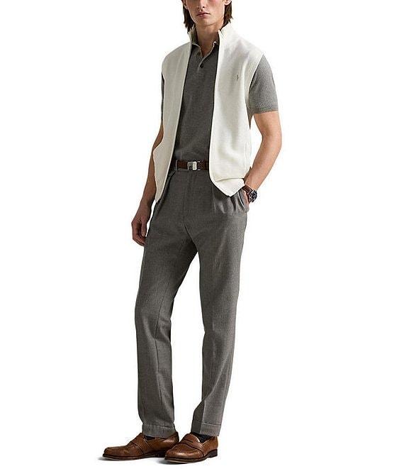 Polo Ralph Lauren Mesh-Knit Full-Zip Sweater Vest Product Image