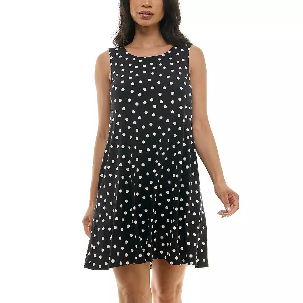 Women's Nina Leonard Floral Swing Dress,  Product Image