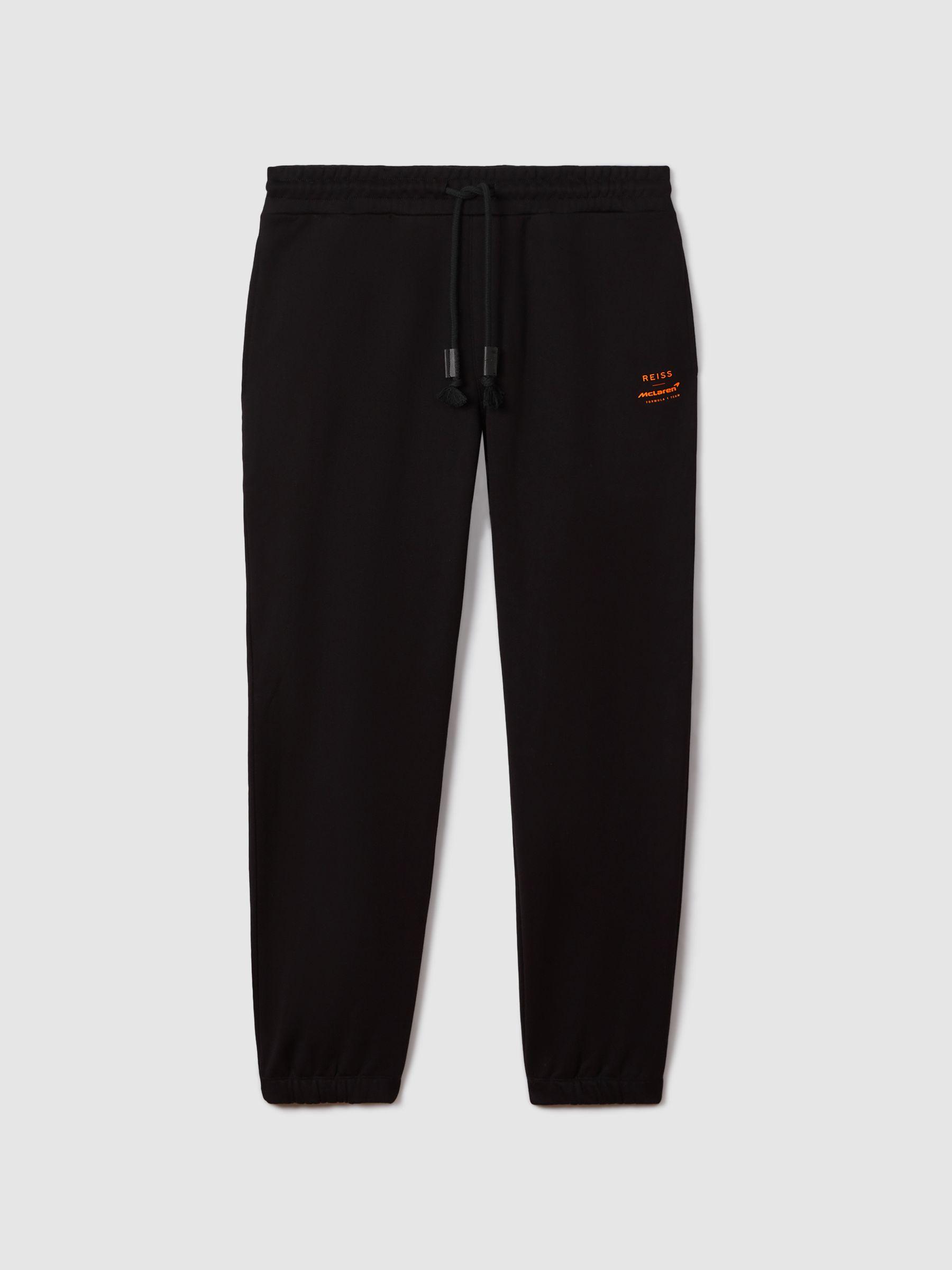 McLaren F1 Cotton Drawstring Joggers in Black Product Image
