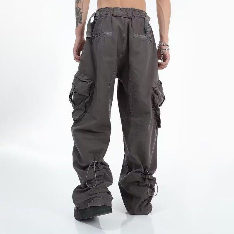 Sopula Men's Pleated Wide-Leg Big Pocket Performance Cargo Pants Product Image