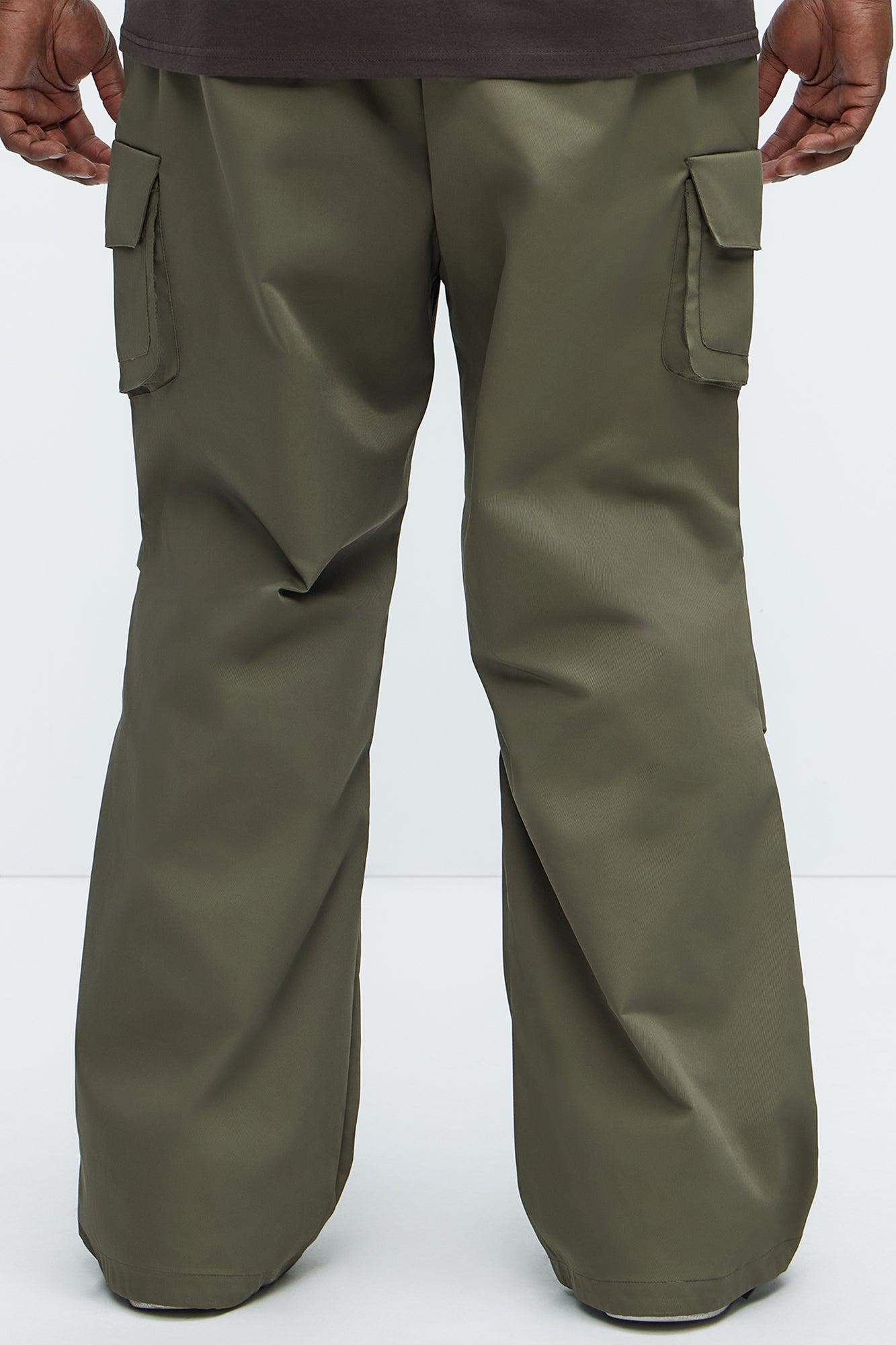 Baggy Belden Cargo Pants - Olive Product Image