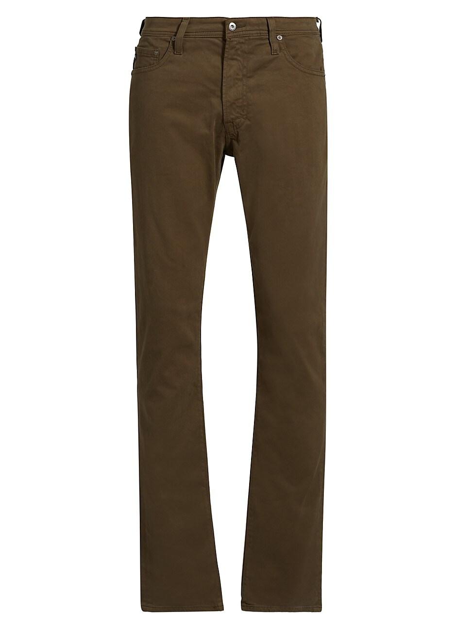 Mens Tellis Cotton Straight-Leg Slim-Fit Pants Product Image