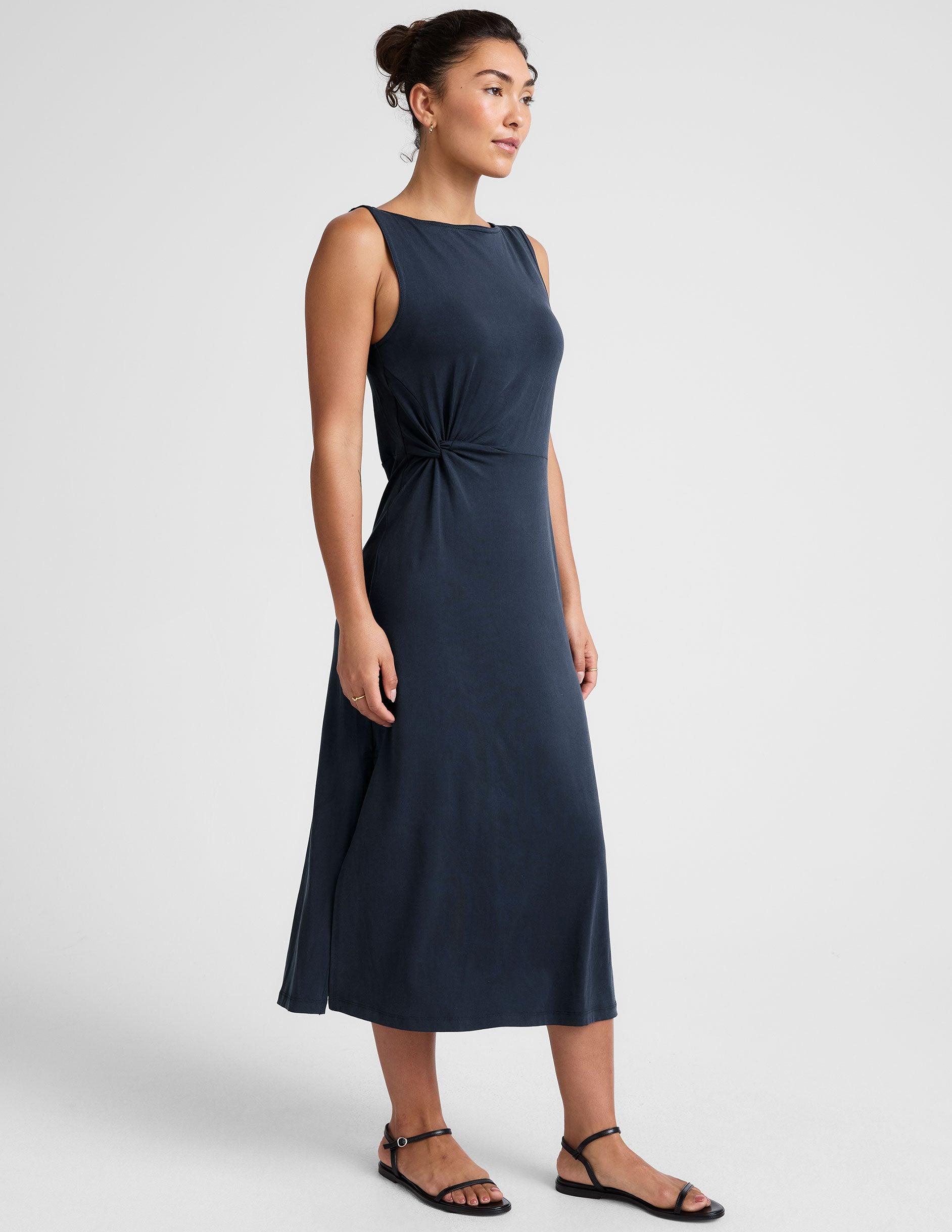 Rotation Side Twist Midi Dress Product Image