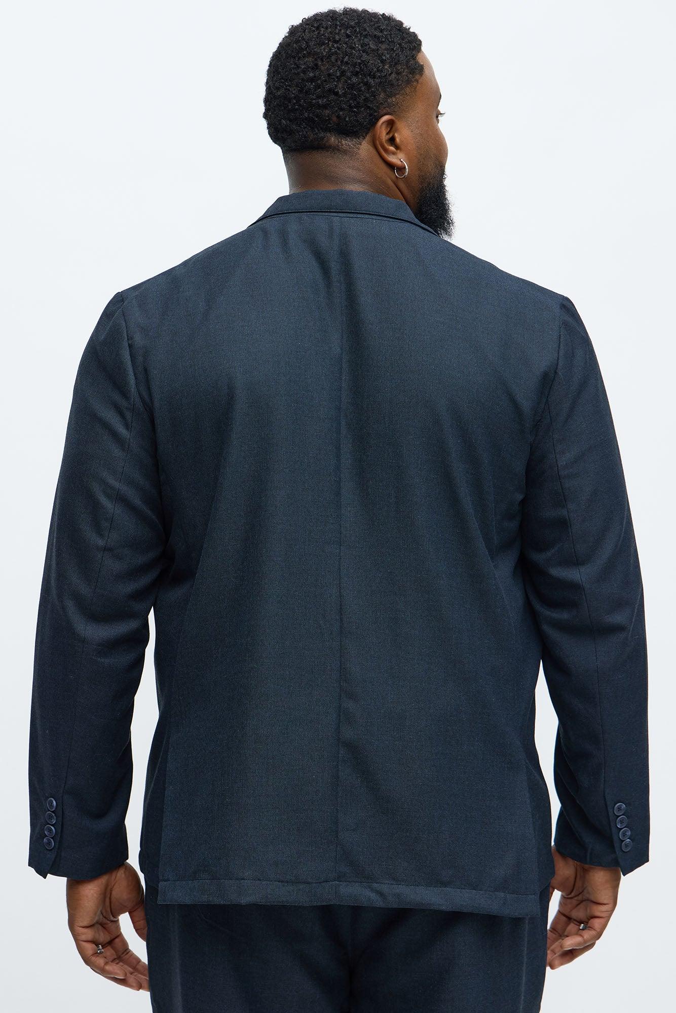 Slim Modern Lightweight Everyday Jacket - Navy Product Image