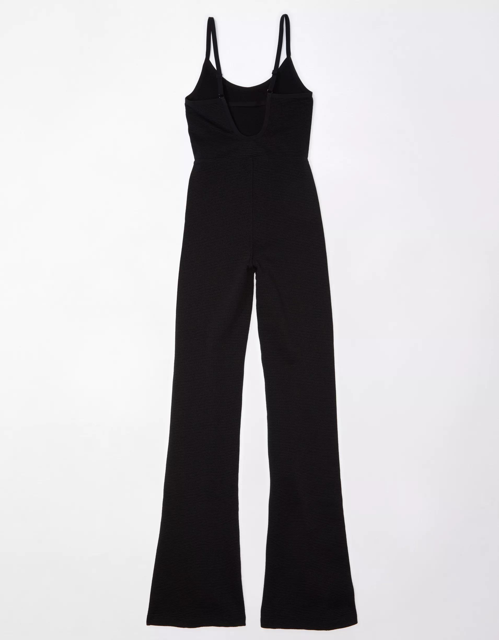 AE Knit Flare Jumpsuit Product Image