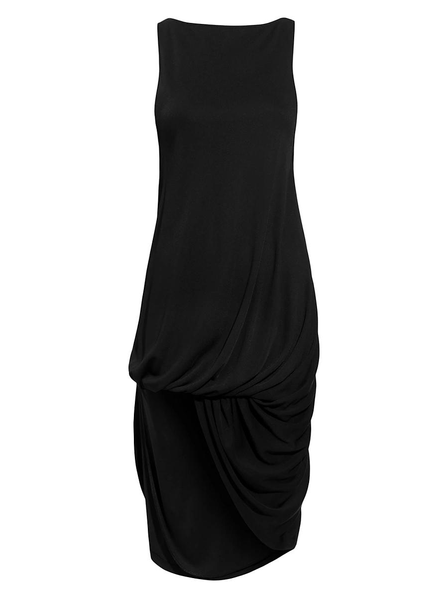 Womens Peplo Draped Pickup Midi-Dress Product Image