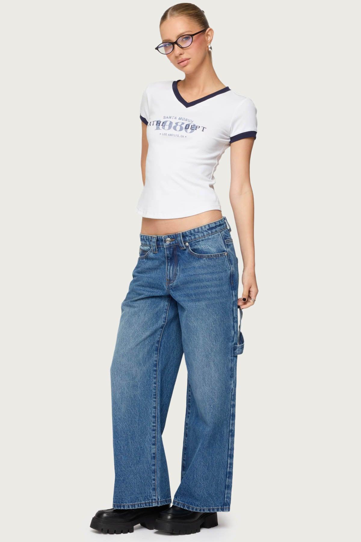 Petite Carpenter Low Rise Jeans Product Image