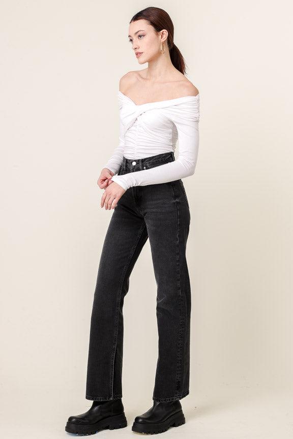 Line + Dot | Jessa Off the Shoulder Top Product Image