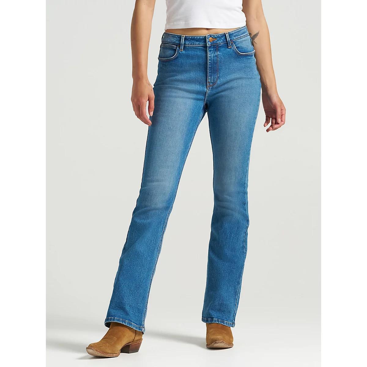 Women's Wrangler® High Rise Bold Boot Jean in Carolina Product Image