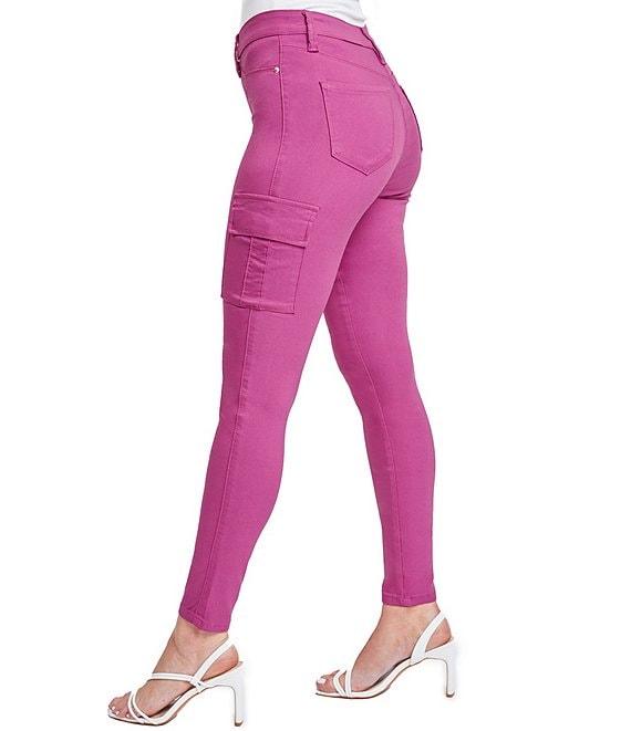 YMI Jeanswear Mid Rise Hyperstretch Skinny Cargo Jeans Product Image