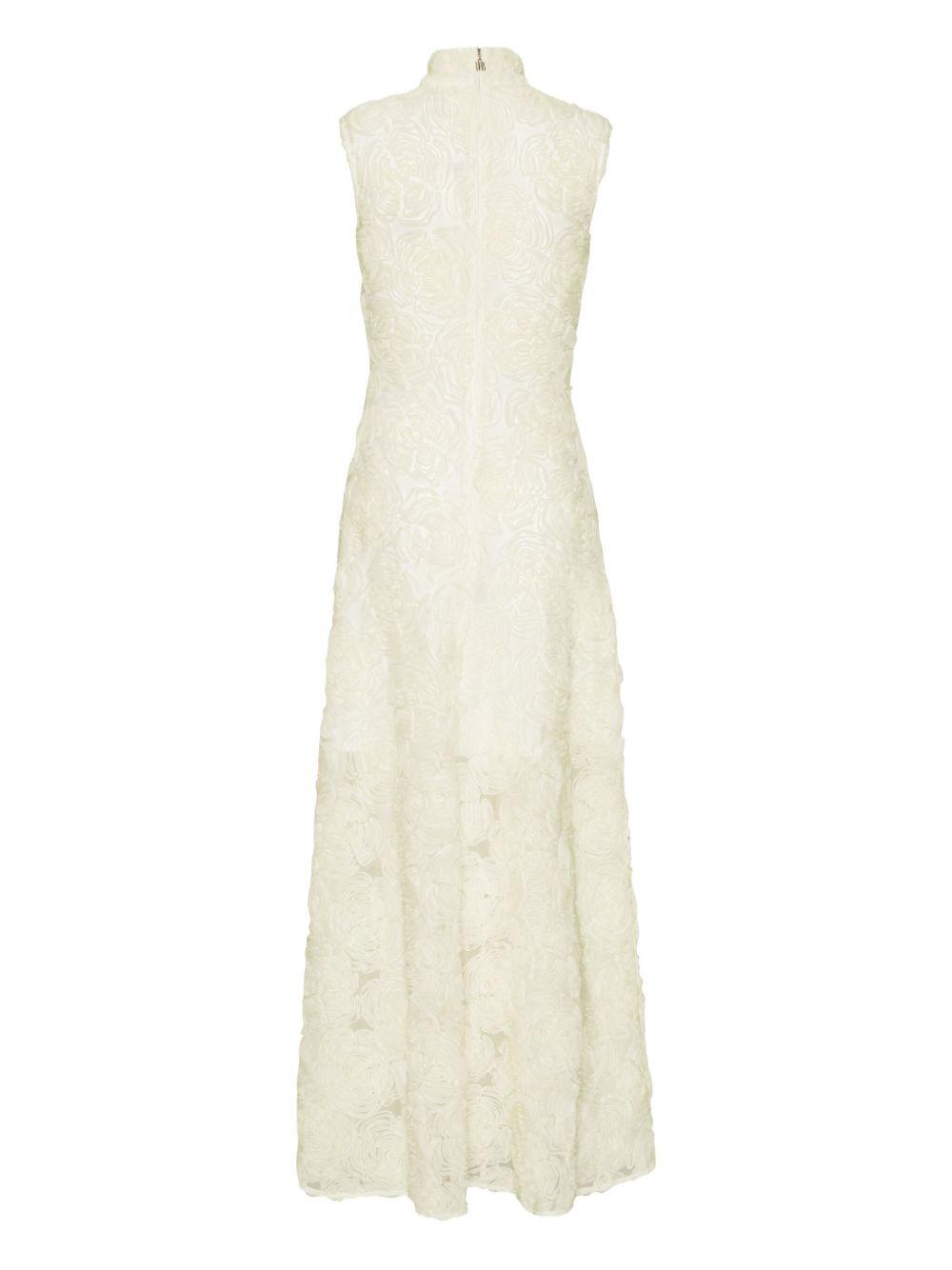 floral-embroidered maxi dress Product Image