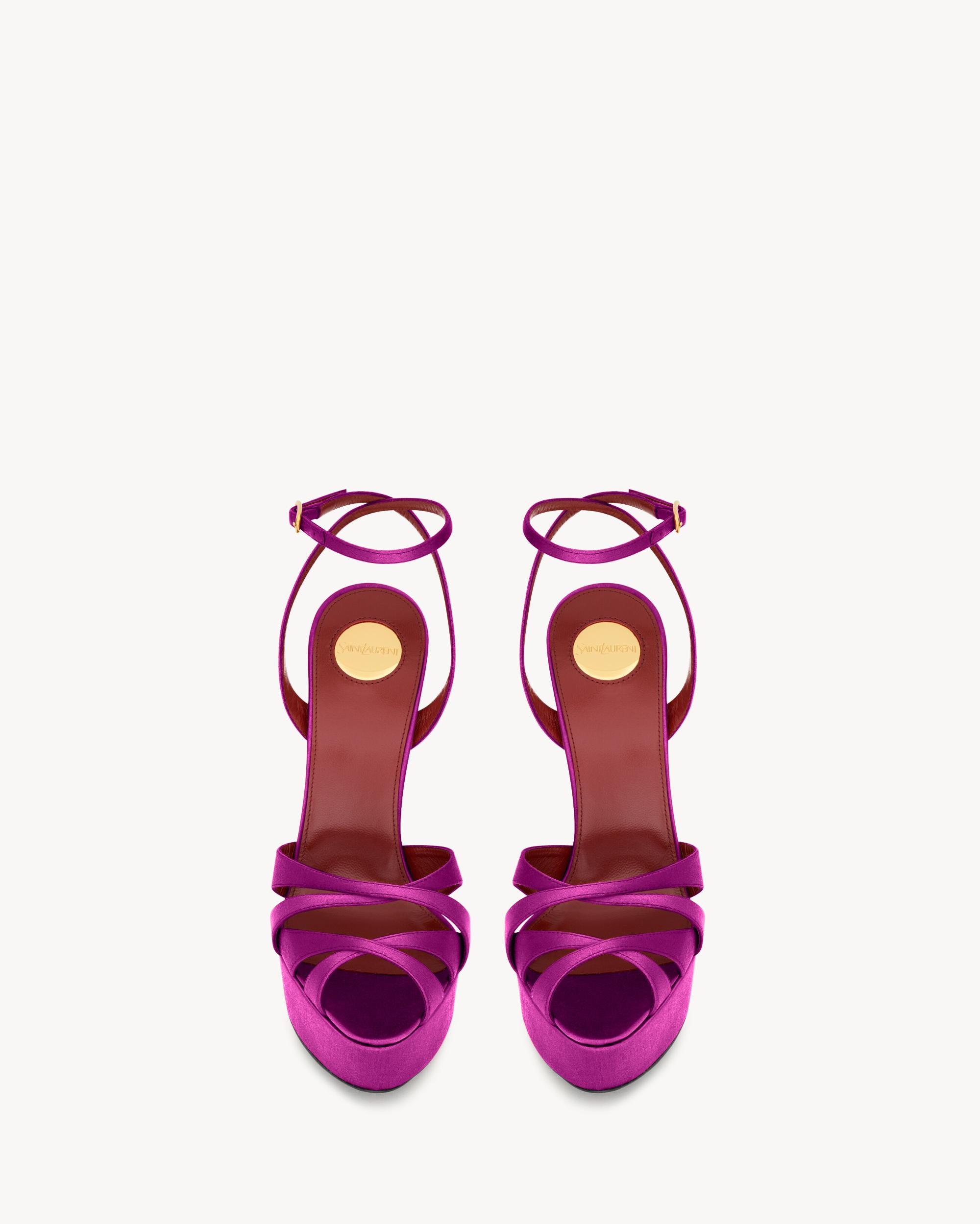 CHANDELLE platform sandals in satin crepe Product Image