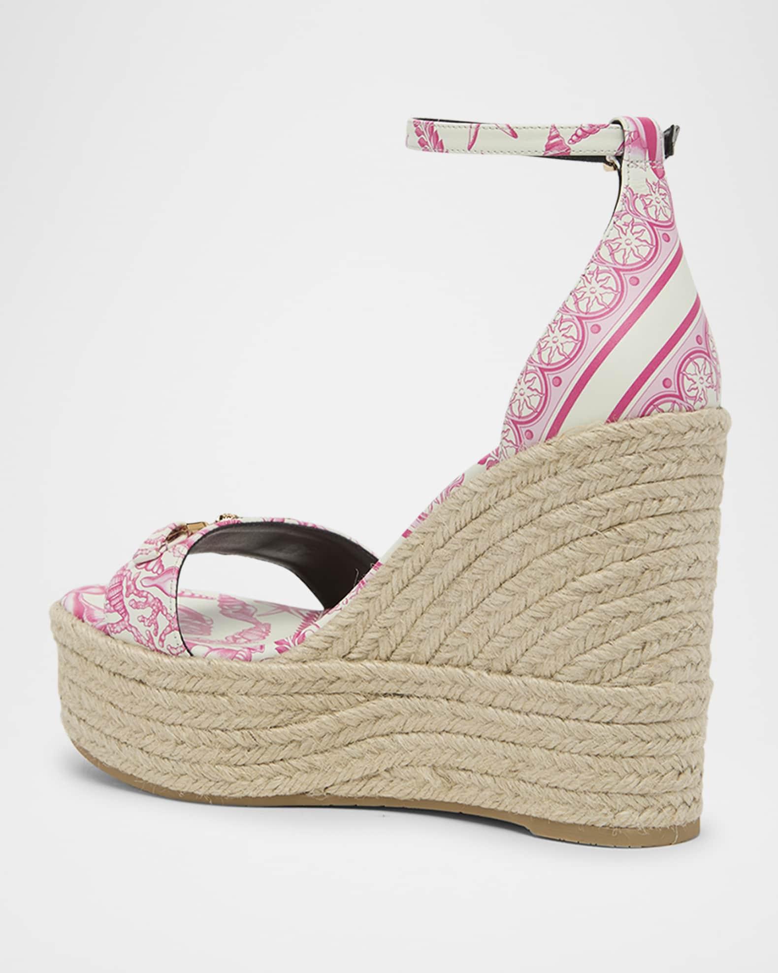 Medusa Calfskin Leather Espadrilles Product Image