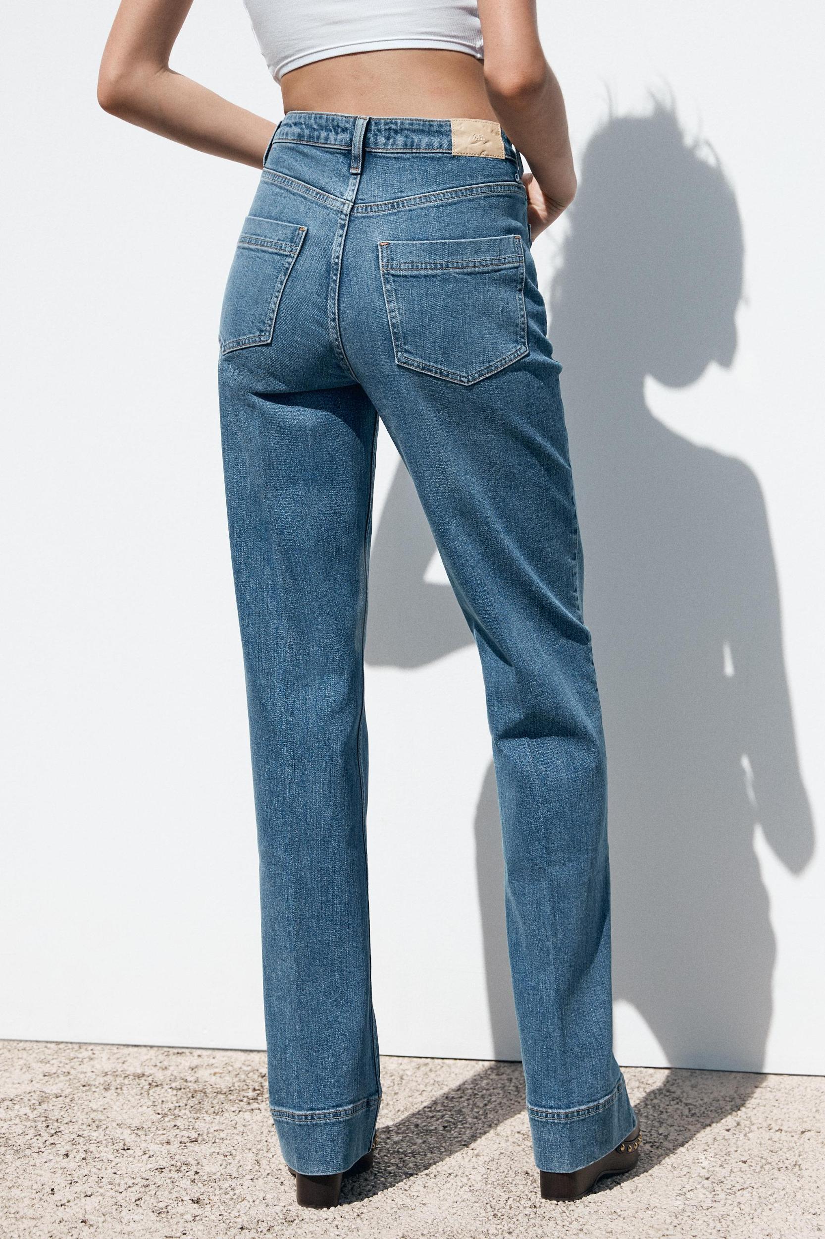 Z1975 HIGH-WAIST PATCH POCKET JEANS Product Image