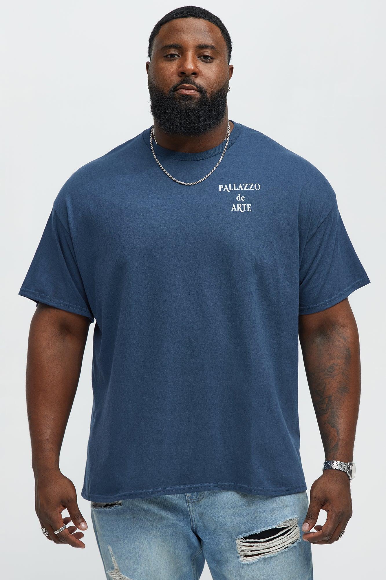 Pallazzo De Arte Short Sleeve Tee - Blue Male Product Image