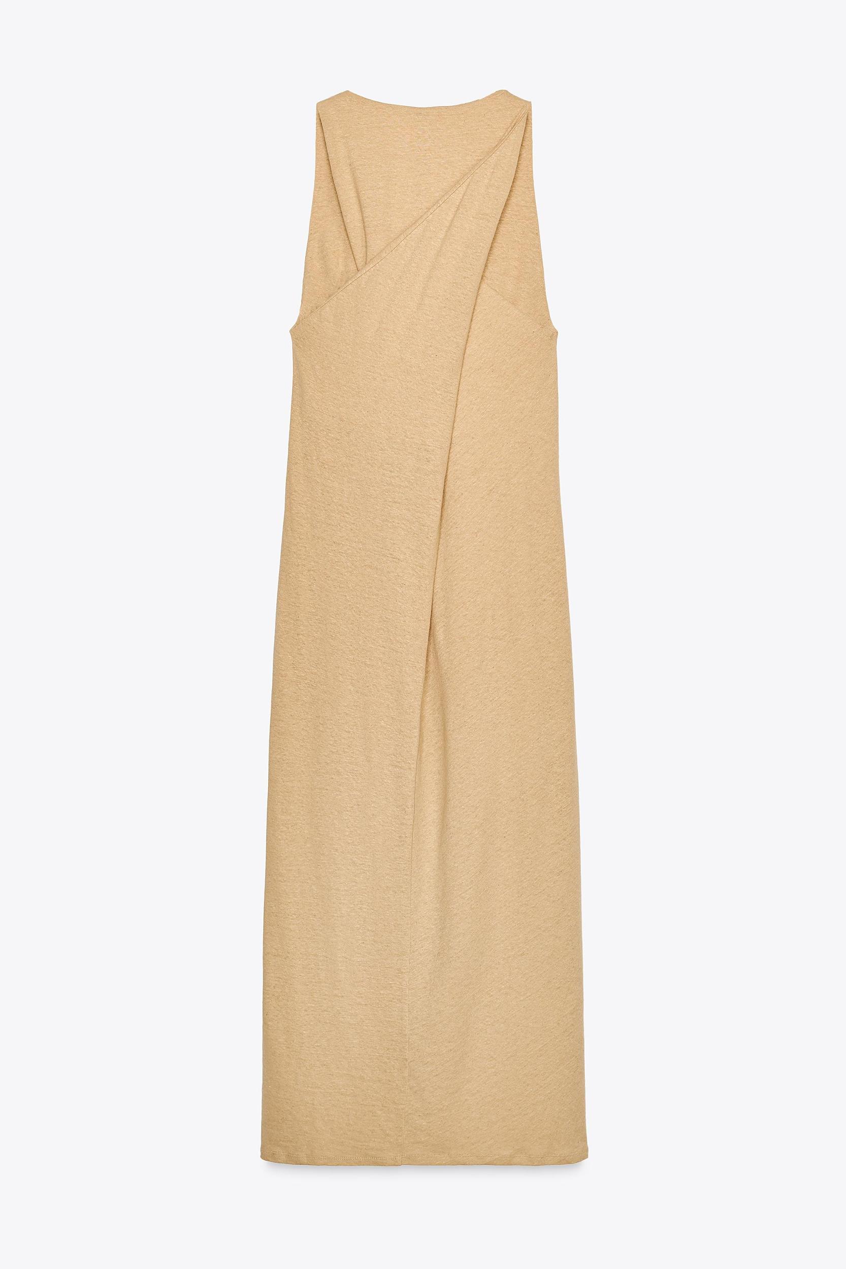 LINEN MIDI DRESS Product Image