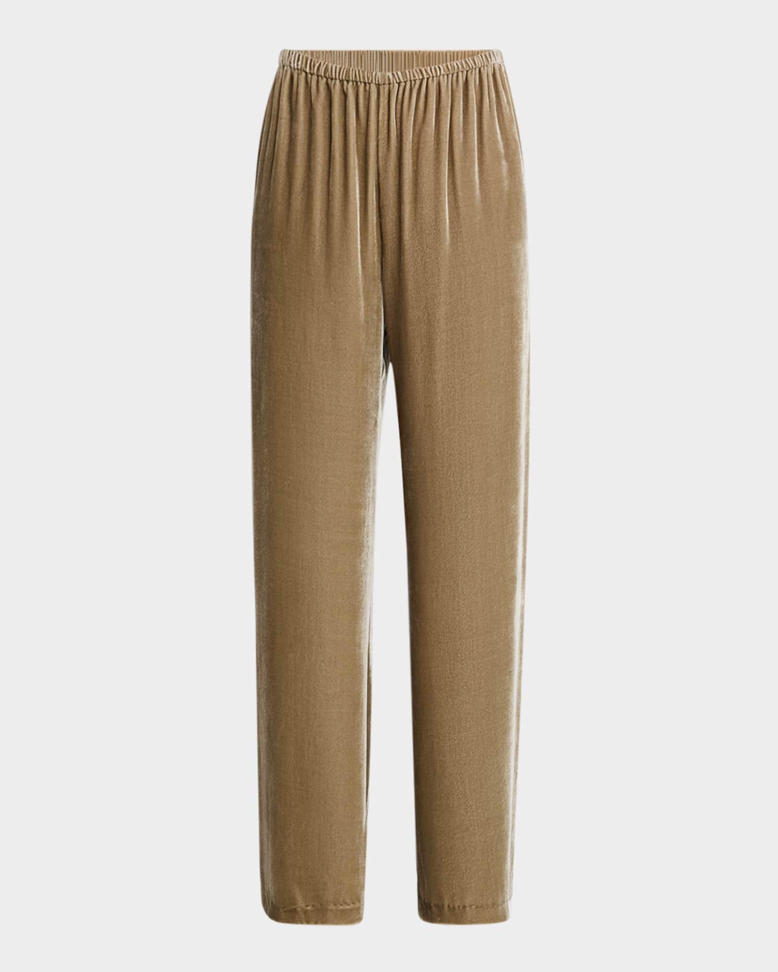 Elasticated Velvet Pants Product Image