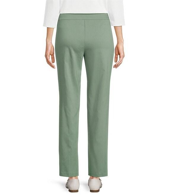 Allison Daley Petite Size Stretch Pull-On Straight Leg Pants Product Image