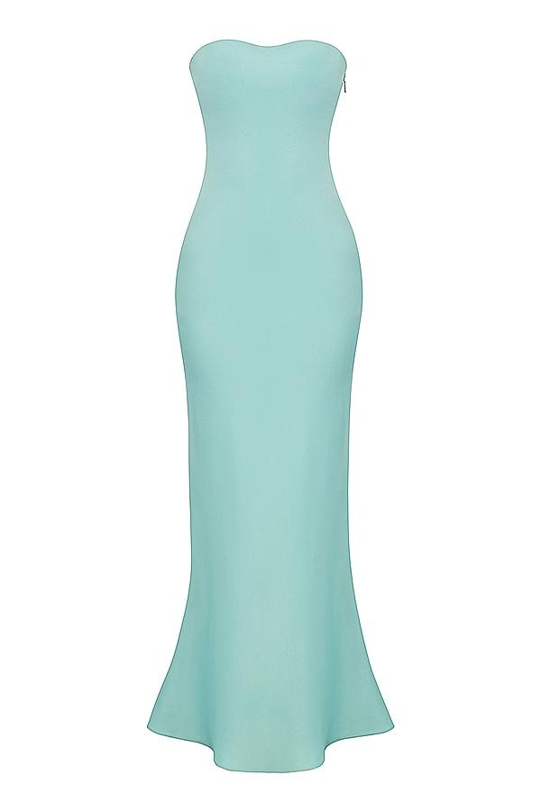 Alette  jade satin strapless maxi dress Product Image
