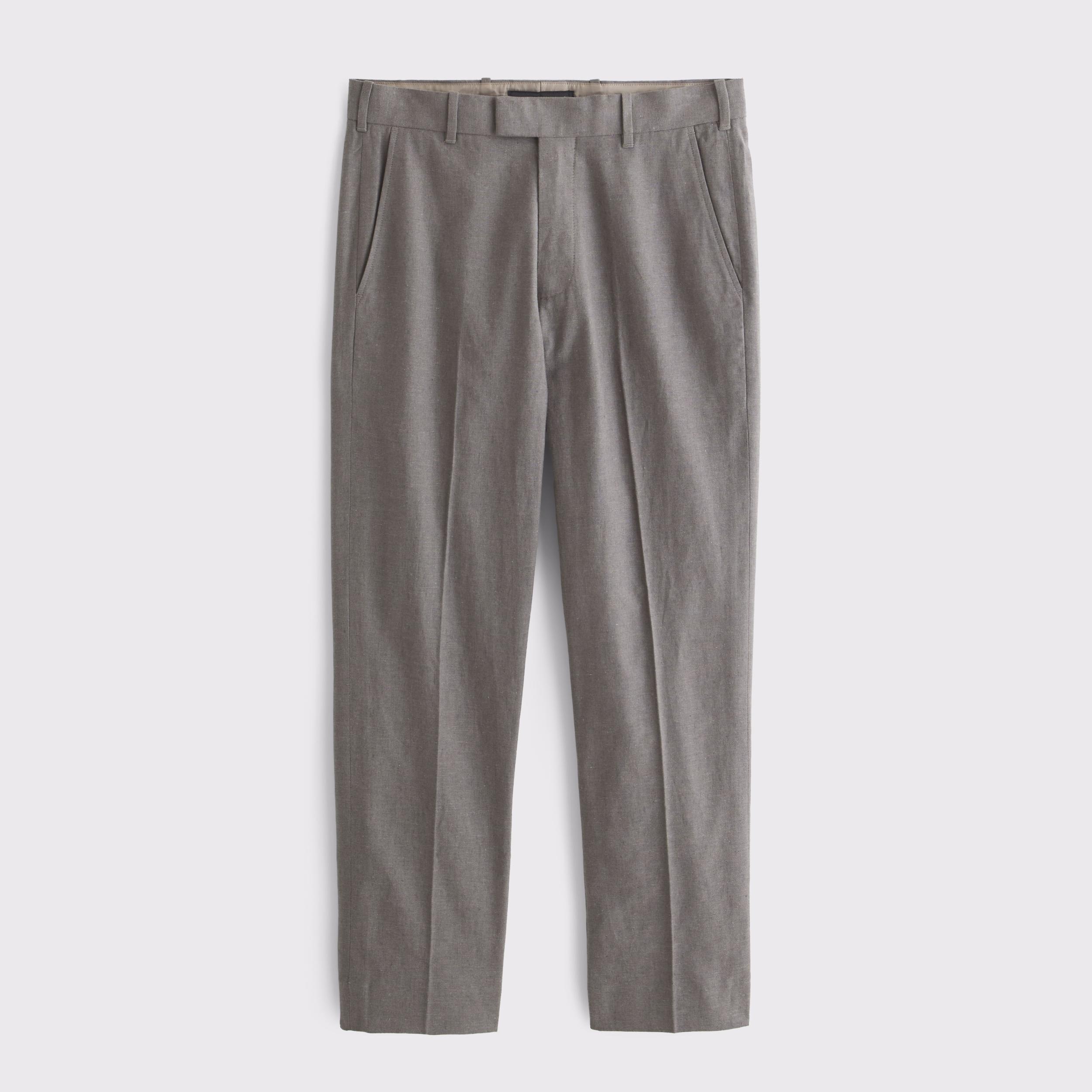 The A&F Collins Slim Linen-Blend Suit Pant Product Image