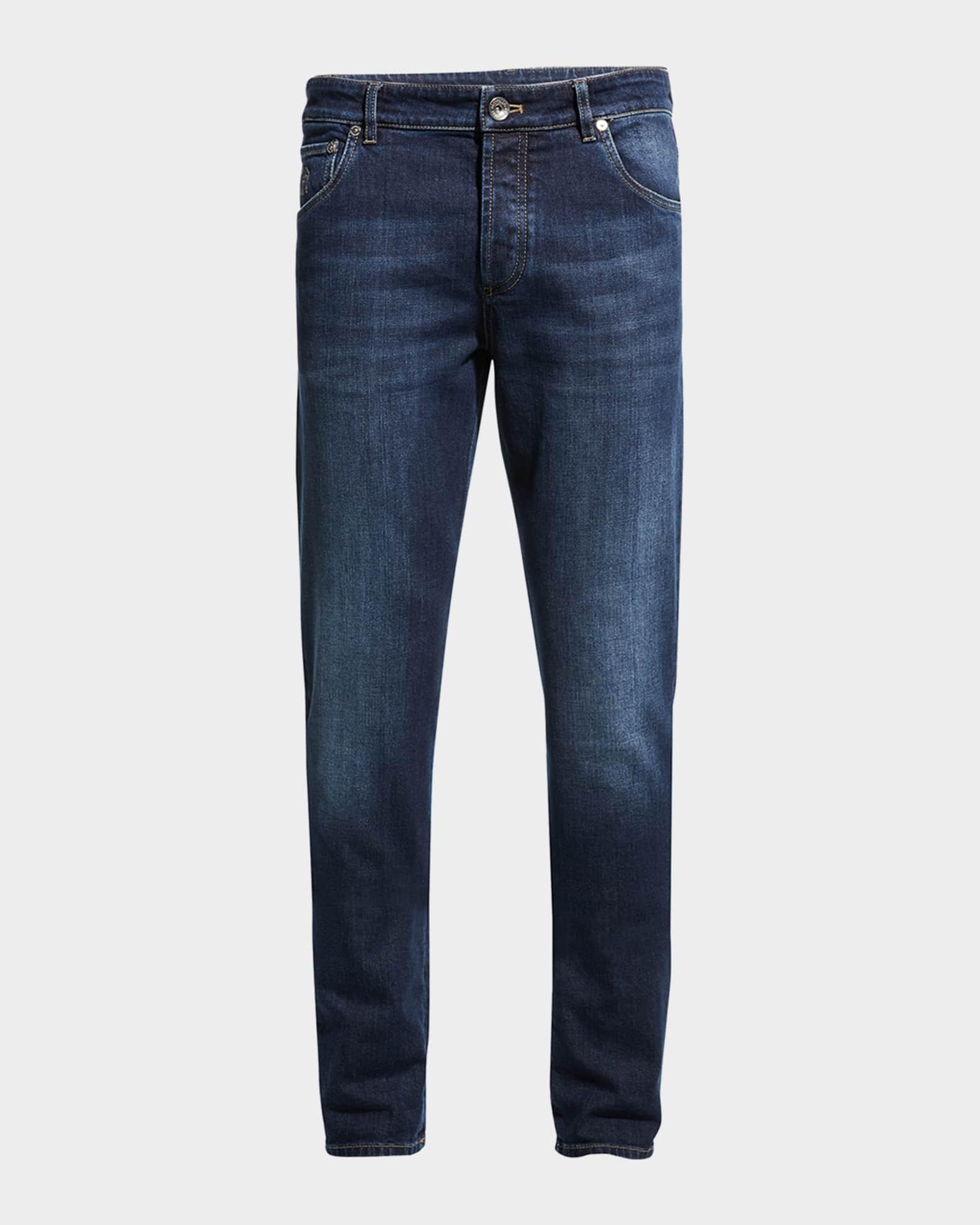 Men's 5-Pocket Denim Jeans Product Image