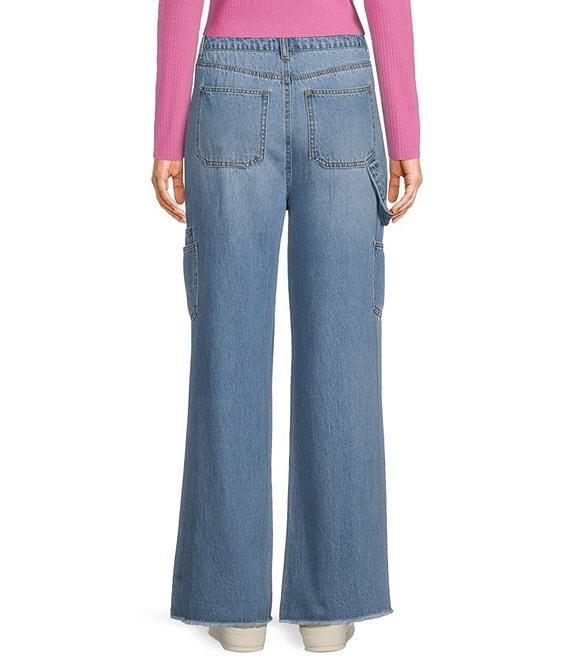 GB Denim Wide Leg Cargo Jeans Product Image