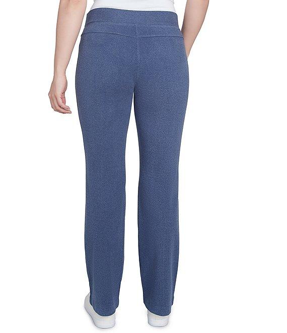 Ruby Rd. Luxe Rib Knit Boot-Cut Pintuck Detail Pull-On Pants Product Image