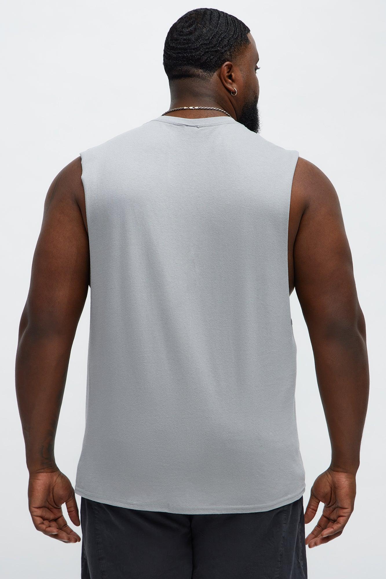 Saint University Muscle Tee - Grey Male Product Image